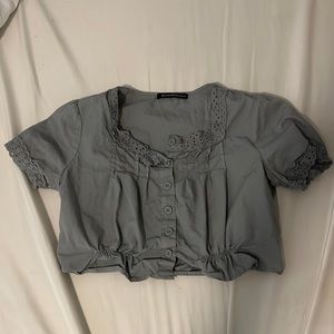 Brandy Melville One Size Cropped Blouse